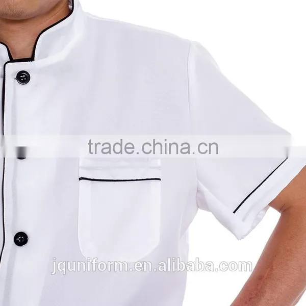 Hotel Staff Uniforms White Long or Short Sleeve Waiter Chef Uniforms photo-4