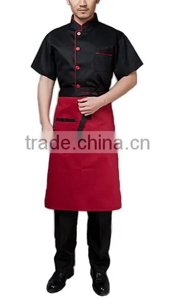 Custom Top Quality 100% Cotton Short Sleeves Chef Uniform Hot Selling photo-3