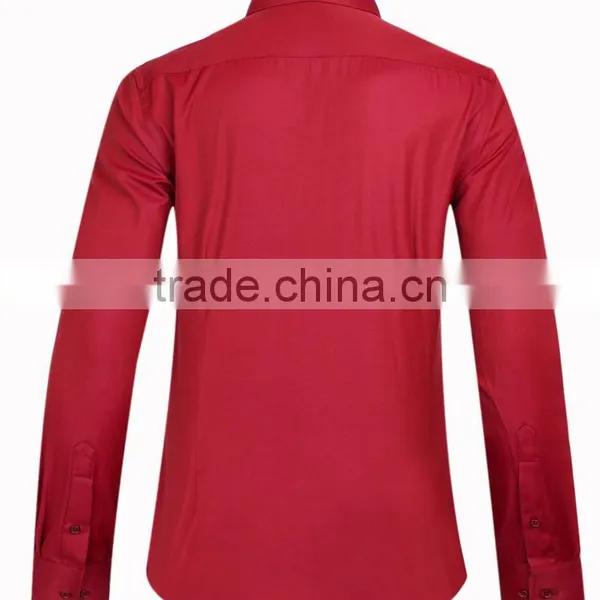 2017 New Style Solid Color Mens Shirt Long Sleeve photo-3