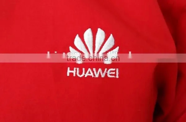 2016 Custom Huawei Logo Men Red Color Uniform , Men Work Shirt photo-4