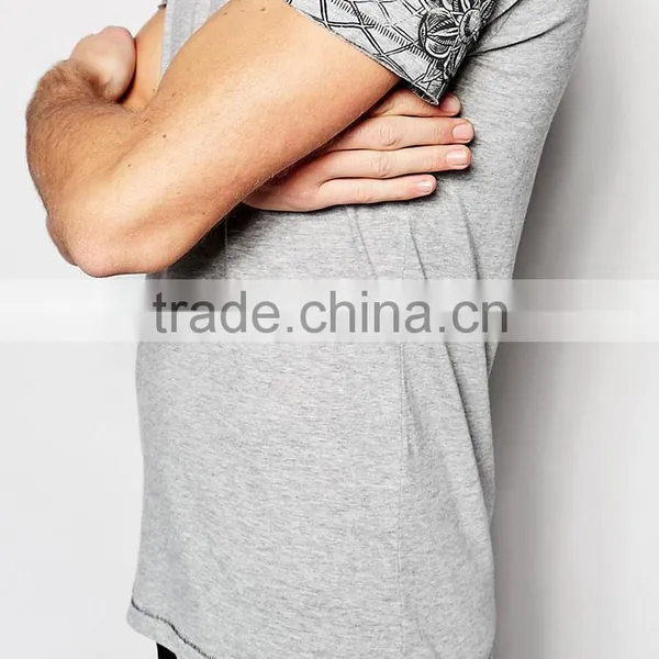 Guangzhou Shandao OEM Manufacturing Casual Summer 200g 40% Cotton 60% Polyster Short Sleeve O-neck Custom Men T Shirts Big Order photo-3
