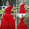 Wholesale ELYSEMOD Bride Dresses Elegant Green Satin Evening Dress photo-2