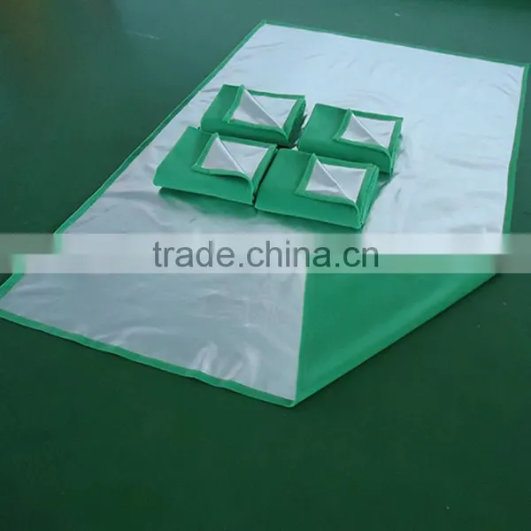Green Polar Fleece 220gsm With Aluminium Coating Back Side Waterproof & Heat Insulation Aluminium Blanket photo-3