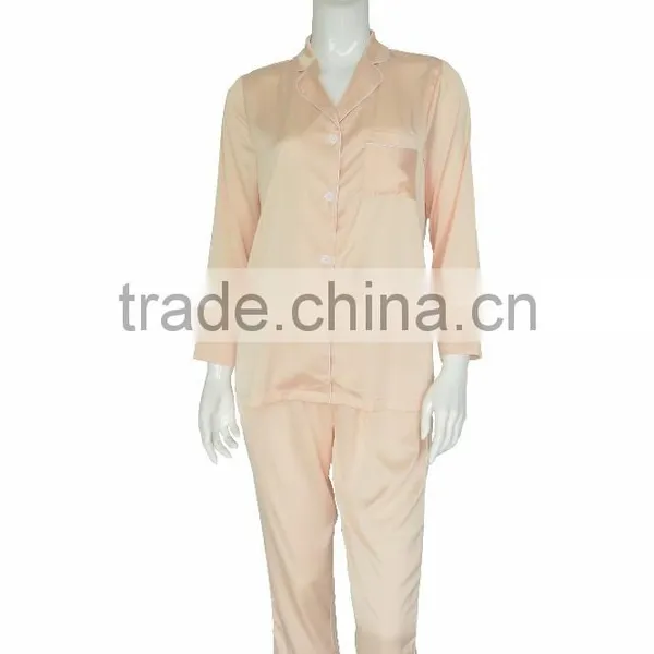 Comfortable Satin Chiffon Women Pajamas Set for Women photo-5