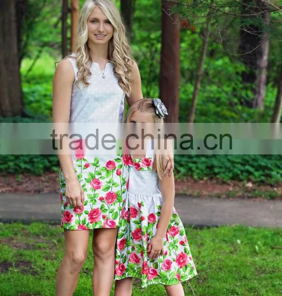 2015 New Products Mother Daughter Matching Clothes, Mother and Daughter, Mommy and me Clothes