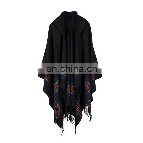Color Cashmere Jacquard Shawl Scarf Fashion Cloak photo-4