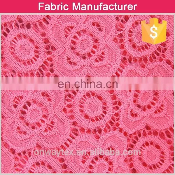 Newest Design Ladies Garment Fashion Styles Lace Spandex Lace Fabric photo-6
