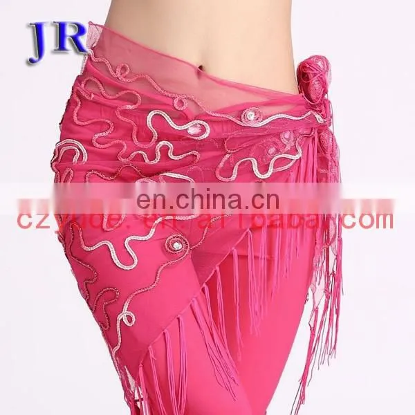 High Embroidery Net Cloth Belly Dance Waist Belt Y-2018# photo-4