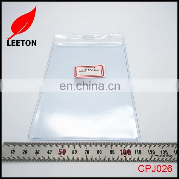 Good Quality Plastic PVC Zip Lock ID Card Badge Holder
