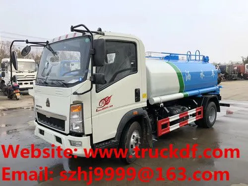 ГОРЯЧАЯ ПРОДАЖА! Sinotruk HOWO 4*2 с левосторонним управлением, водонапорная машина объемом 4000 литров