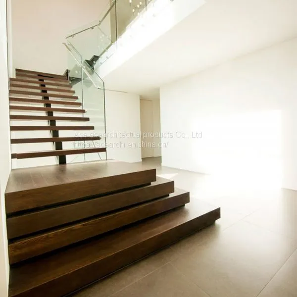 the Most Fashionable Floating Steel Staircase With Wood Step photo-4