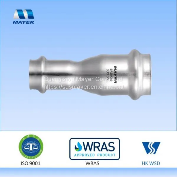 Stainless Steel Reducing Coupling Press Fitting