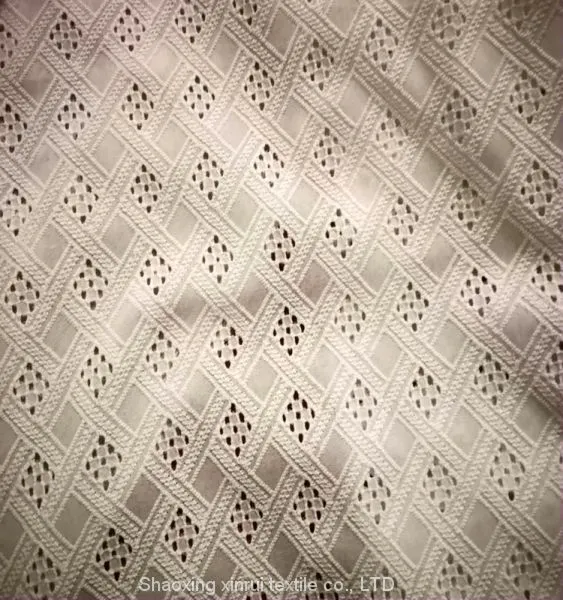 Broderie Anglaise Cotton Eyelet Schiffli Lace Embroidery Fabrics photo-4