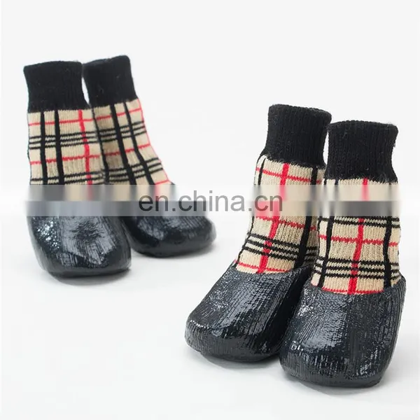 Wholesale Autumn and Winter New Dogs Outdoor Waterproof Socks Foot Pet Thin Non-slip Shoes photo-3