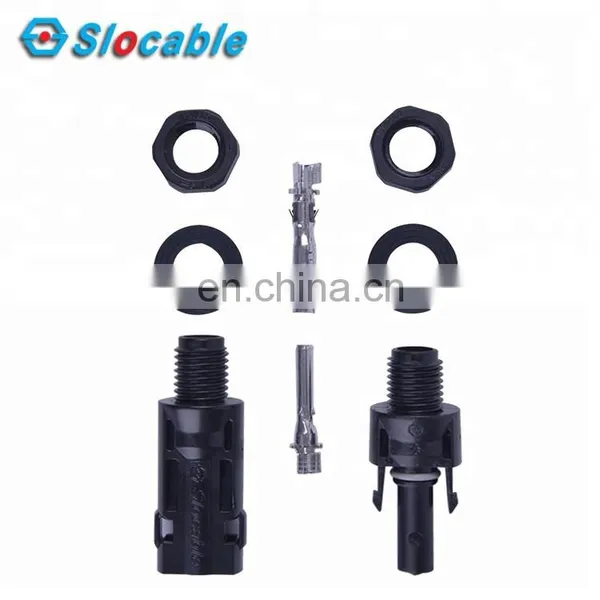 Slocable 2.5mm2 4mm2 6mm2 DC 1000V Panel Cable Connector for Solar Inverter photo-3