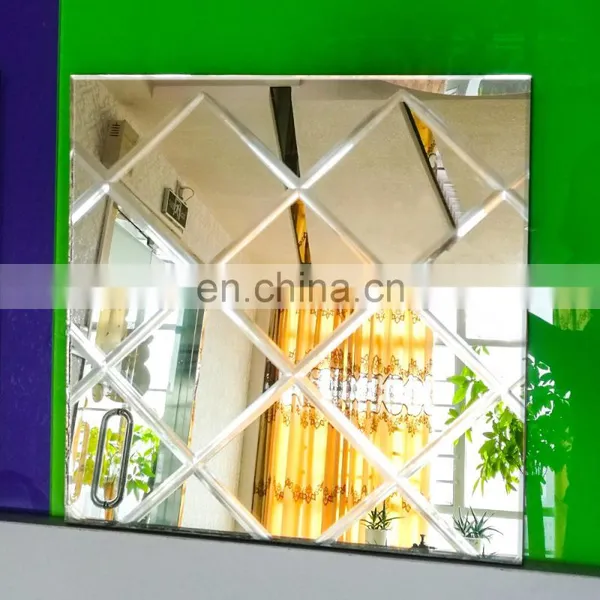 Customized Engrave Beveled Groove Mirror Glass photo-2