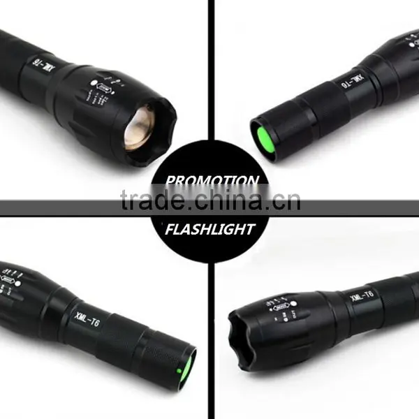 Promotion Cheap Aluminum Strong Bright Zoomable Led Flashlight photo-6