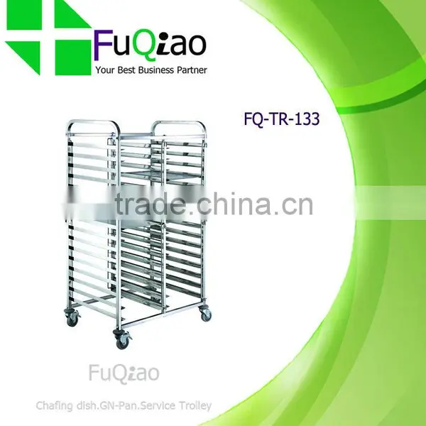 Factory Supply Stainless Steel Bakery Bread Cooling Tray Trolley Cart photo-3