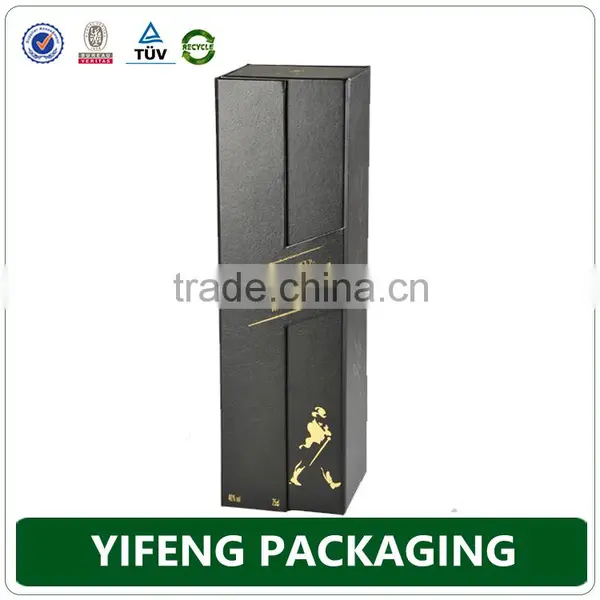 Trade Assurance Supplier Wholesale Fashion Paper Packaging Wine Box/ Flip Top Paper Wine Box With Magnetic Catch photo-3