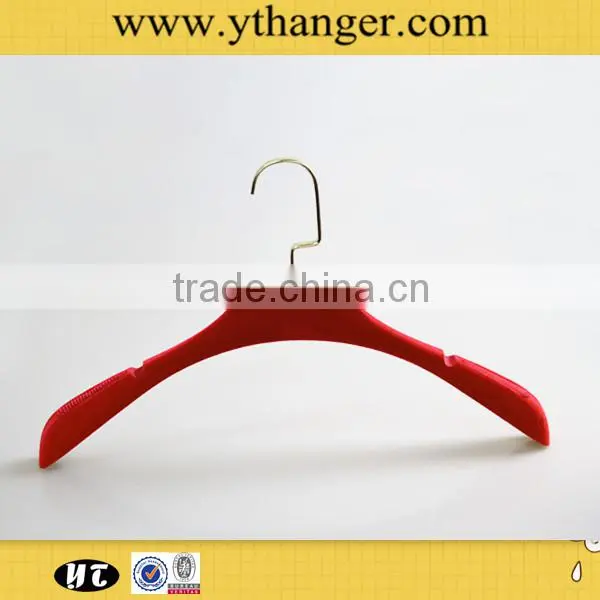 Flocked Velvet Plastic Hanger for Clothes Supplier's Choice photo-3