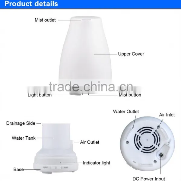 Ultrasonic Aroma Diffuser Aroma Diffuser Ultrasonic Room Vaporizer Humidifier photo-5