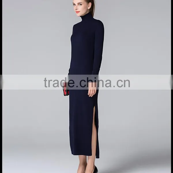 Sexy Split Package Hip Party Knit Sweater Dress for Women photo-2