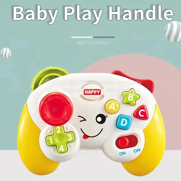 2023 New Electric Learning Early Education Toys Fun With Music Light Infant Game Handle for Baby