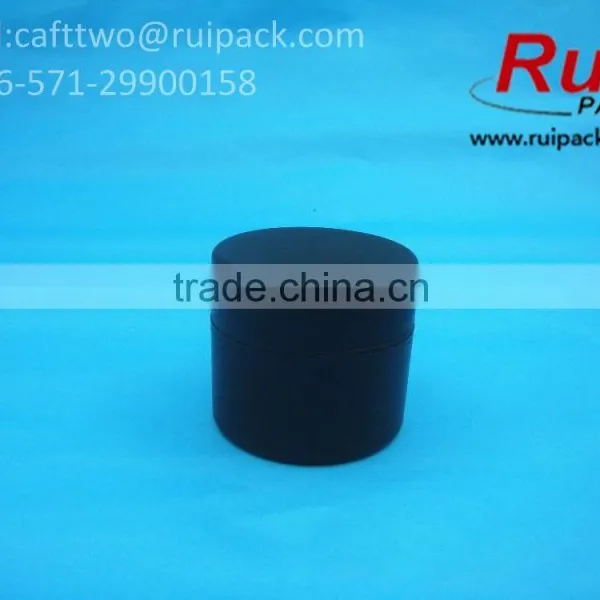 50g Matte Black Single Layer Cream Container, 50ml Round Frosted Black One Layer Cream Jar photo-5