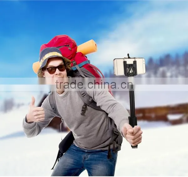 Cell Phone Extendable Selfie Wired Stick Phone Holder Remote Shutter photo-6