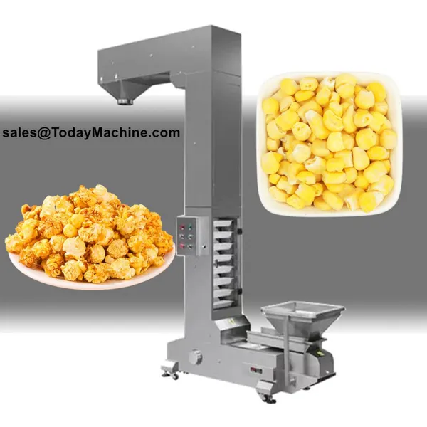 Z Type Bucket Elevator Vertical Conveyor For Granule Coffee Bean Nuts Rice Solid Goods photo-4