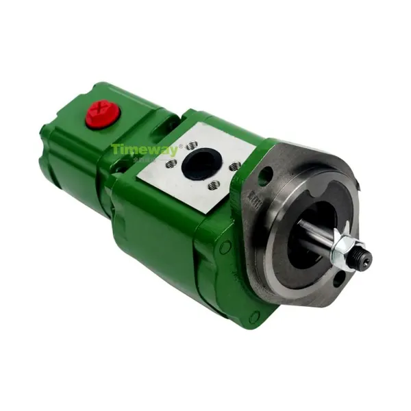 Hydraulic Pump RE263420 RE279132 Double Gear Pump for John Deere Tractor 6100D 6110D 6115D 6125D 6130D 6140D 6110B Gear Oil Pump photo-3
