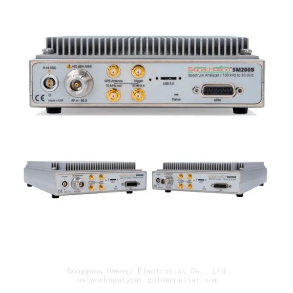 Signal Hound SM200B Режим реального времени анализатор спектра EMI Контроль соответствия Предварительная проверка системы Встроенный GPS USB3.0 Интерфейс