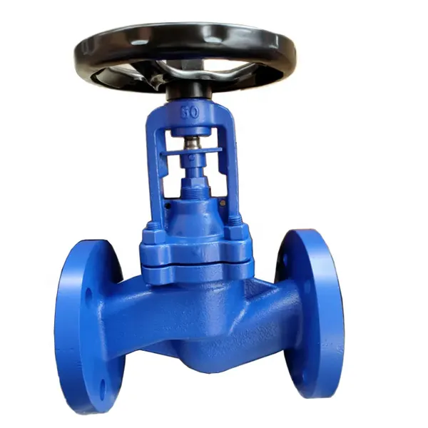 DIN Bellows Globe Valve GGG40 Pn25 End DN25 JL1040 Pn16 Bellows Flange Globe Valve photo-2