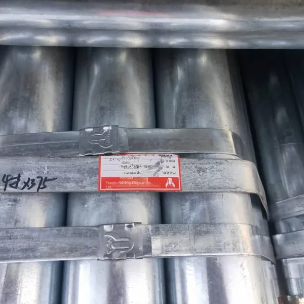 6 - Inch * 1.8 Hot - Dipped Galvanized Pipe, 25 * 1.5 Hot - Dipped Galvanized Greenhouse Pipe, Feilong Pipe Manufacturing, Niutou Brand Hot - Dipped Galvanized Pipe photo-2