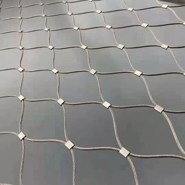 304 Stainless Steel Rope Mesh 7x7 Weave for Architectural Facades