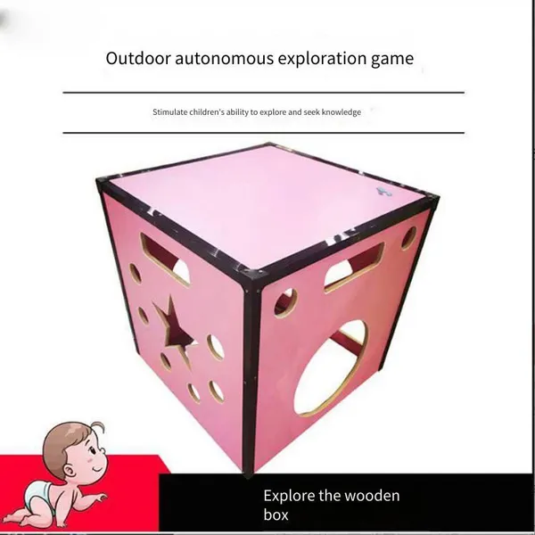 Kindergarten Game Square Box, Outdoor Toy Sensory Integration Balance Training Equipment, Combination Set With Box photo-4