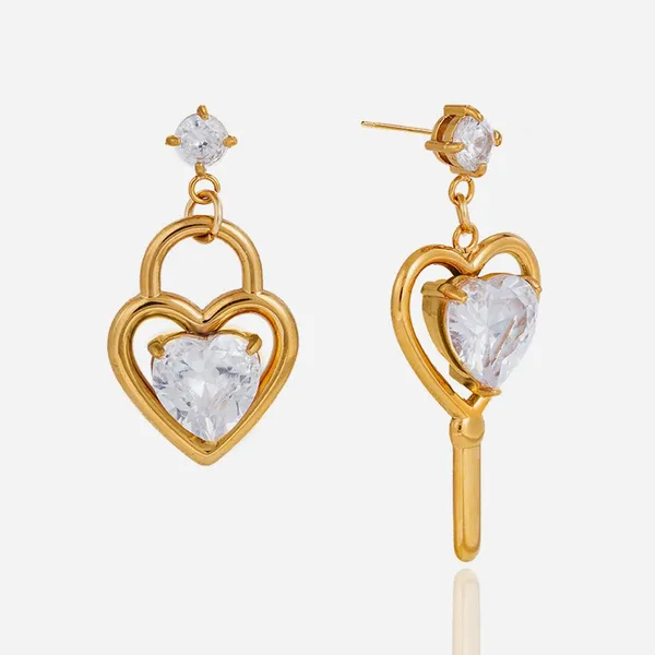 No Fade Gold Plated Stainless Steel Earrings - Waterproof Tarnish-Free Fashion Jewelry photo-4