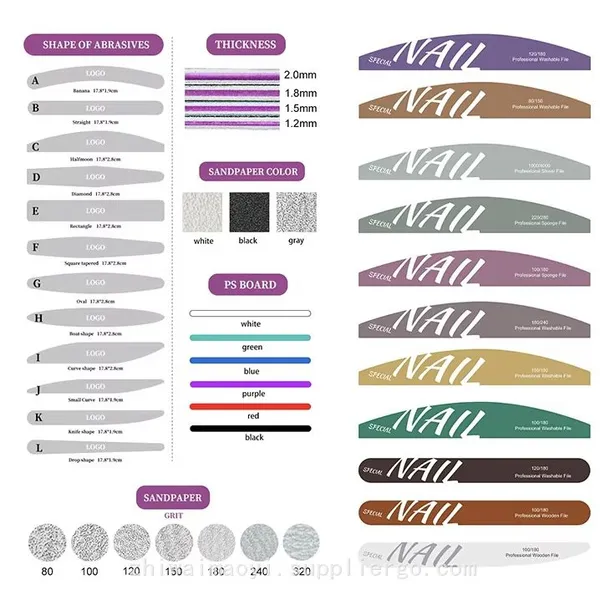 Wholesale 5 in 1 Nail Art Tool Set Mini Buffer Block Wooden File Horn Brush in Holographic Zipper Pouch