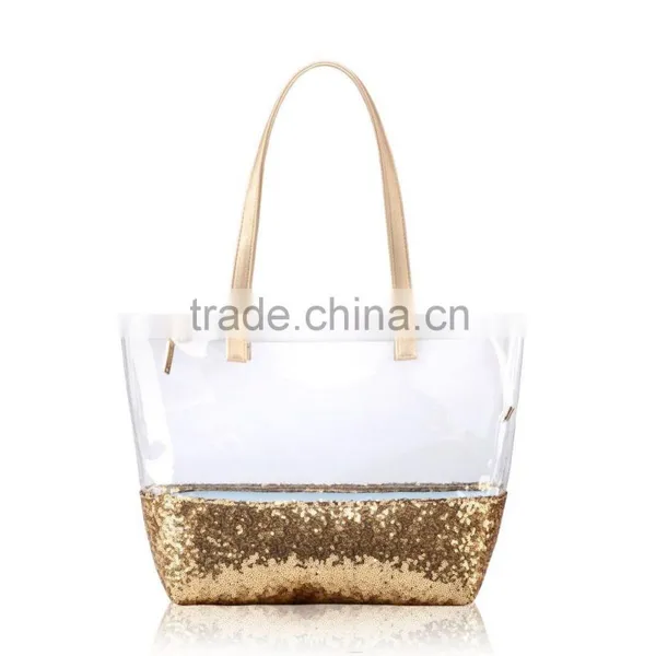 Ladies Transparent Handbag/pvc Tote Bag/pvc Waterproof Bag Quality Choice photo-2