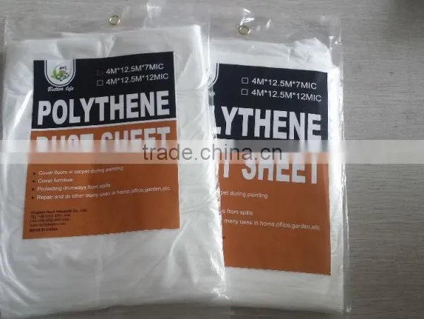 100% Clear Protection of Disposable Drop Cloth photo-3