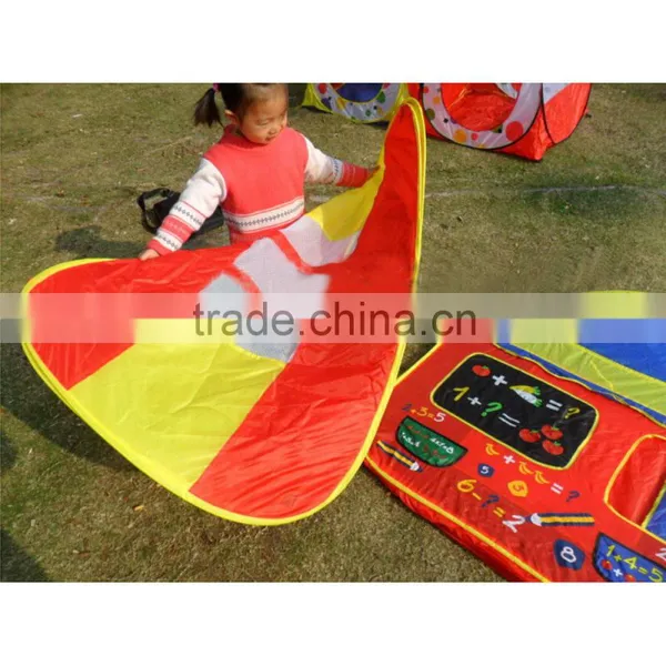 Foldable Pop Up Play Tent With 2 Doors and 2 Mesh Windows Pvc Child Game House Kids Single Layer Play Camping Tent photo-6