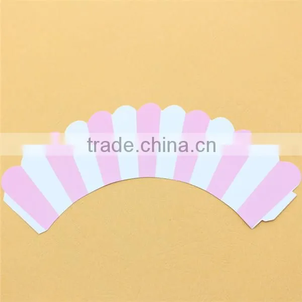 Colorful Red Striped Cupcake Wrappers Wedding Supplies Cake Decoration photo-5