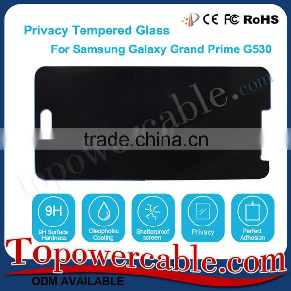Privacy Anti-Spy Real Tempered Glass Screen Protector For Samsung Galaxy Grand Prime G530 photo-2