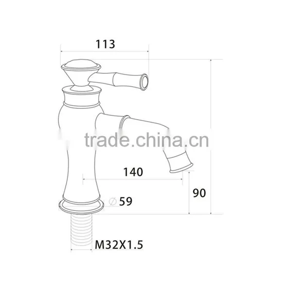 2015 Newest Fancy Bathroom Design Single Lever Long Neck BasinFaucet photo-2