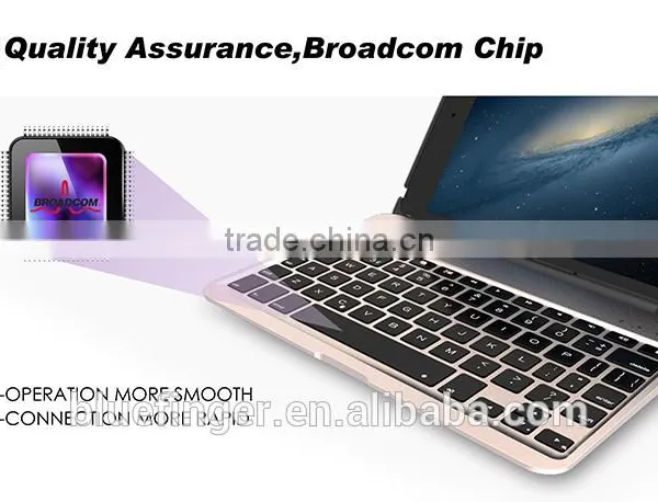 CE&FCCPassed Factory Supply Backlit Keys Bluetooth Keyboard Case for Min4 Wireless Clamshell Bluetooth Keyboard Case Whosale photo-5
