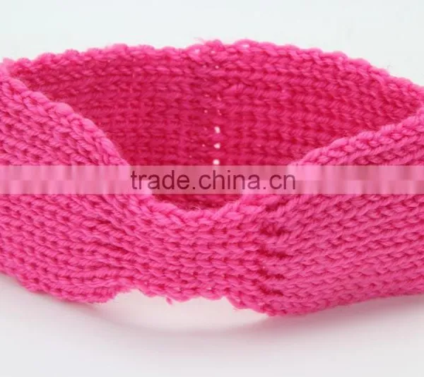 Hot-sales Baby Crochet Headband Headwraps Children Knitted Headbands for Hair Accessories Kids Headwear photo-2
