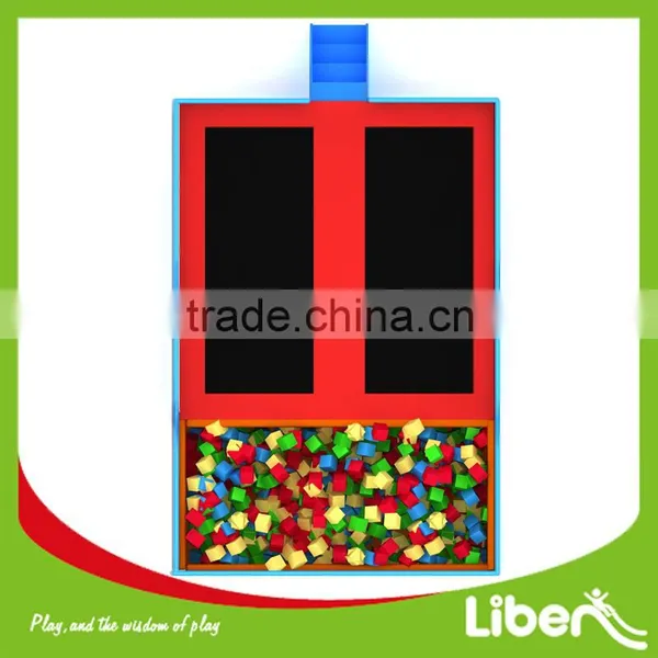 Small Kids Jump Bed With Foam Pit Trampoline Rectangular Sport Play Trampoline Park photo-3