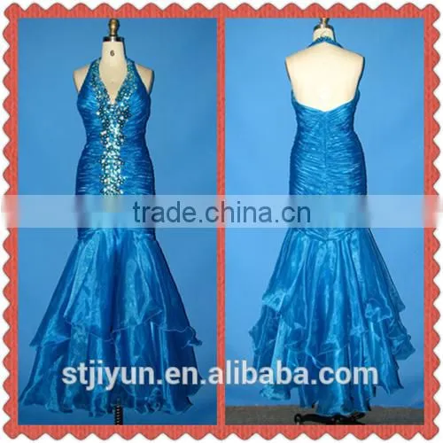 Wholesale Factory Low Price Floor Touching Backless Evening Dress Guangzhou