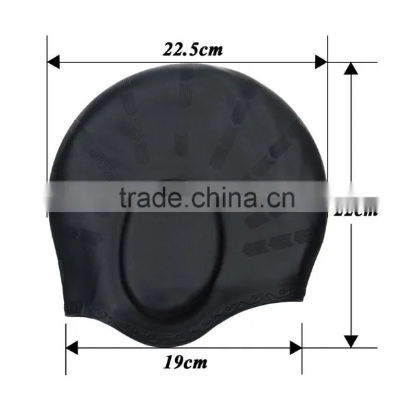 Waterproof Silicone Swim Cap With Ear Pouches for Men ,Women and Adults photo-5