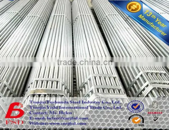 * Supplier Hot Dipped Galvanized Steel Pipe ERW Pipe photo-3